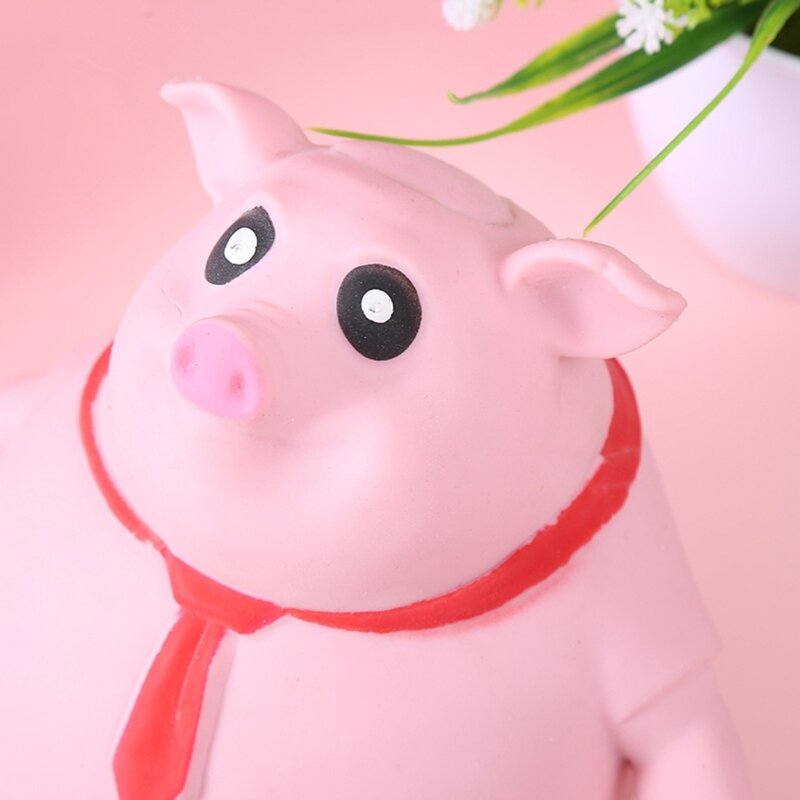 Kreskówka kształt świni zabawka narzędzie antystresowe wyciśnij miękki Stress Relief śmieszne Fidgets zabawka dla dzieci świnia