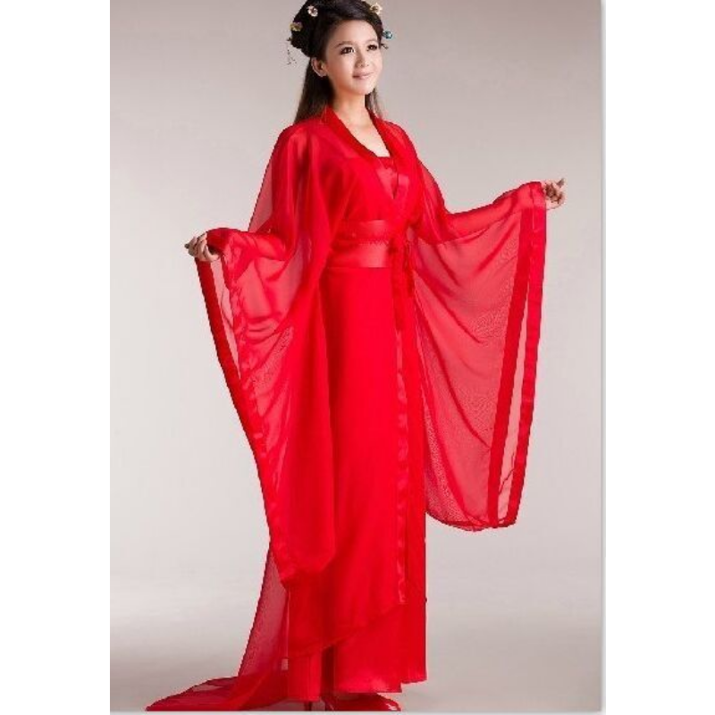 Wide Sleeved Flowing Immortal Skirt White Hanfu Traditional Chinese Ethnic Clothing Film and Television Consort Hanfu