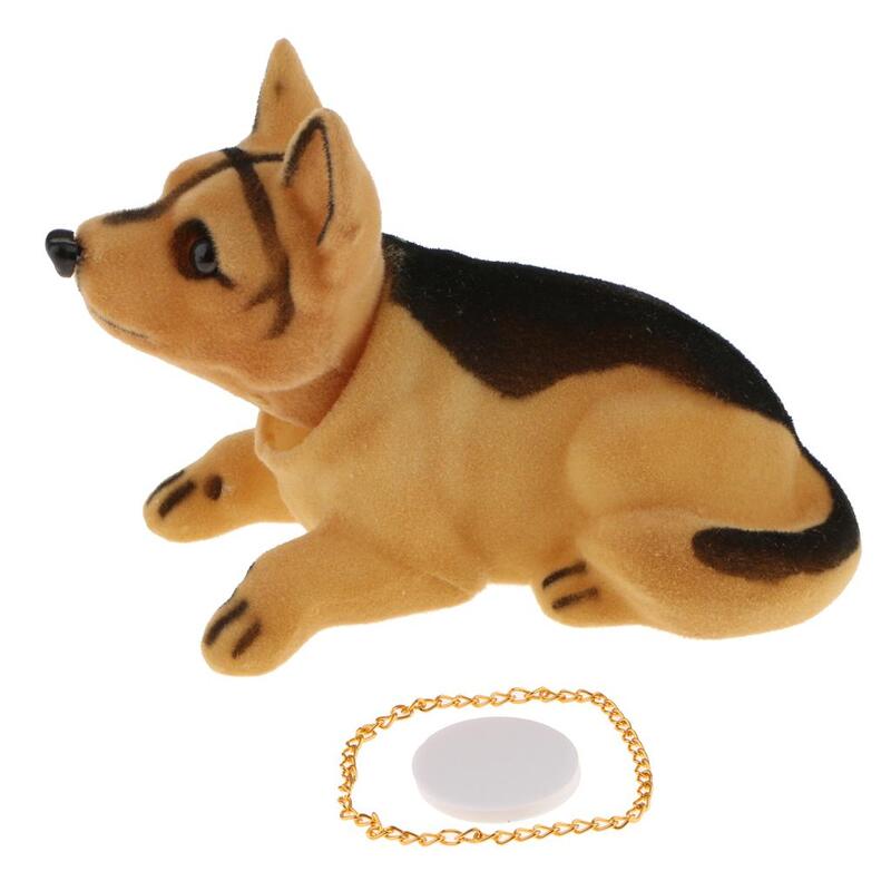 Bobbing Head-figurita de juguete para coche, decoración para tablero de automóvil, perro pastor, 6,6x3,2x3,9 pulgadas