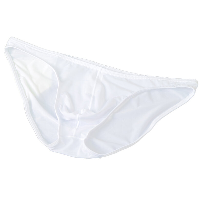 New Men's Sissy Sexy Ice Silk Quick-dry Thin Transparent Nylon Briefs Panties Underpants Seamless Solid Men Briefs Underwear