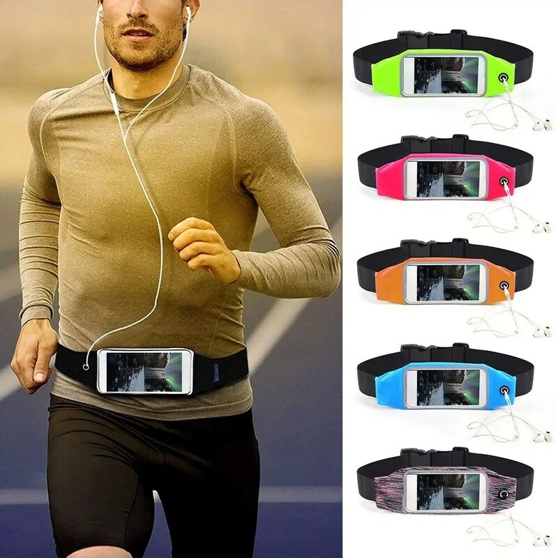 Waterproof Running Belt Accessories Running Gear Touchscreen Belt Bag 6.5 inch Fanny Pack