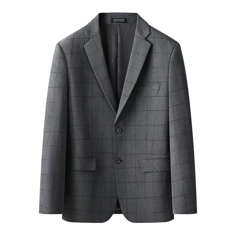Roupa formal profissional justa masculina, terno cinza casual, roupa de negócios, versão coreana, 7694-T