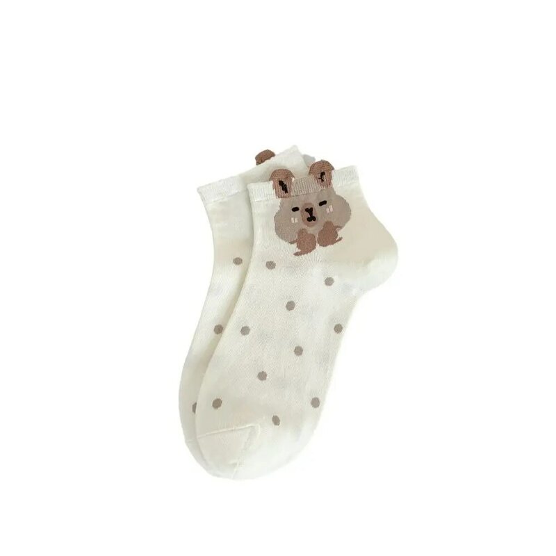 Calzini Capybara in cotone simpatico cartone animato calze Casual morbide calze a tubo medio sottili giapponesi femminili