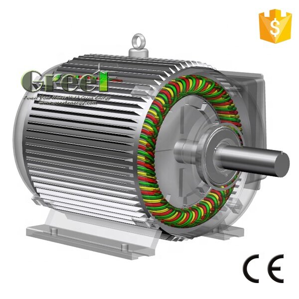 Generator magnet permanen 3 fase rpm rendah 10 kw/alternator untuk turbin angin