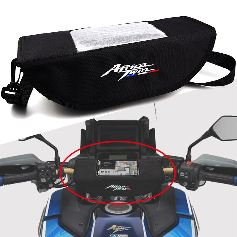 Dla Honda CRF1000L afryka Twin CRF1000 przygoda Sport CRF 1100 L kierownica motocykla telefon z GPS worek do przechowywania i oleju pokrywa skarpety