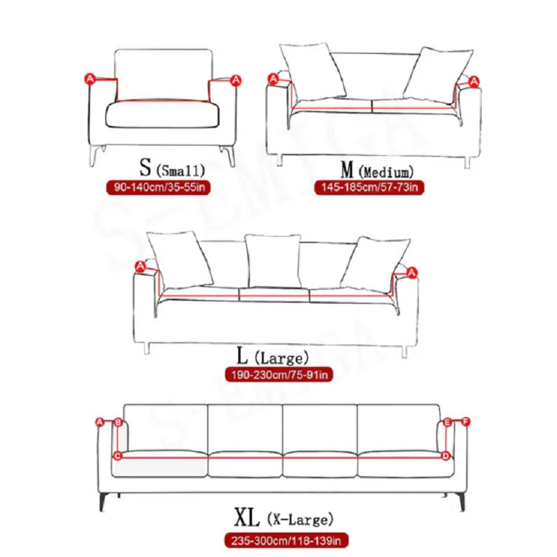 Fundas elásticas de LICRA para sofá de esquina seccional, cubierta de Color liso para sala de estar, 1/2/3/4 asientos