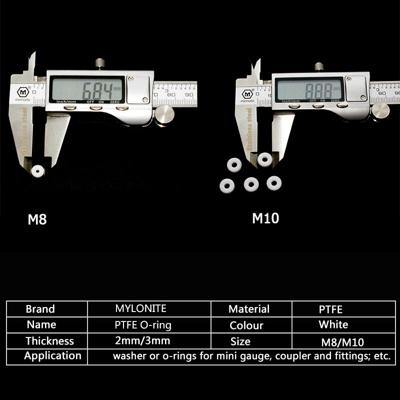 Pneumatics M10 M8 PTFE O-ring Gasket Air Seal Sealing untuk Tekanan Tinggi Mini Gauge Coupler Socket