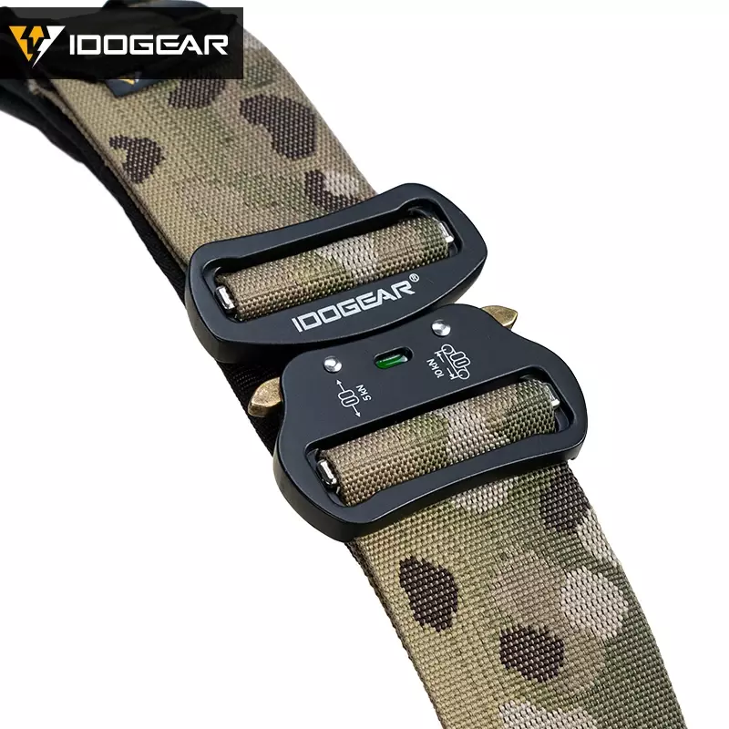 IDOGEAR Tactical 2 Inch Combat Belt  Quick Release Buckle MOLLE  Hunting Outdoor Sports Mens Belt Durable Two-in-One 3414