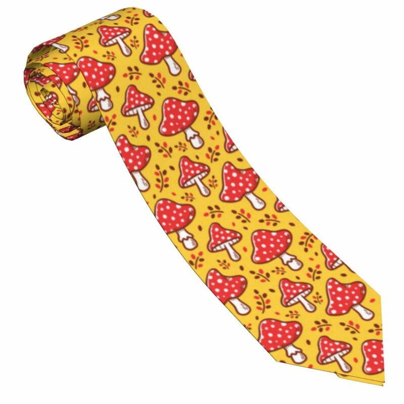 Cravatta da uomo Slim Skinny amita Mushroom cravatta Fashion Free Style Tie per la festa nuziale