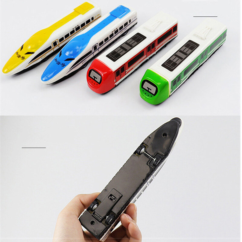 1/3PCS 16.5cm Windup Pull Back Train Subway Metro Model Toy Random Color