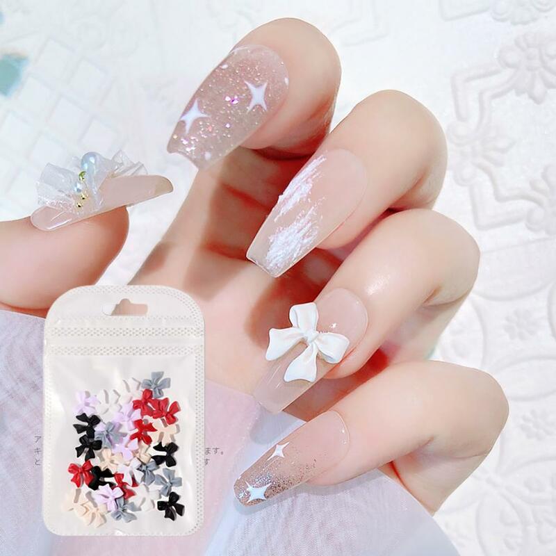 Nail Butterfly strass Nail Art Tools lucido leggero 3D colorato Nail Bow strass Bow Ornaments Fashion Style