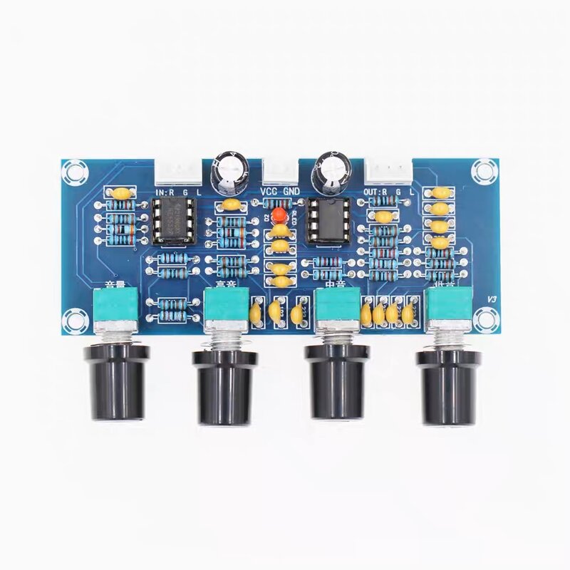 XH-A901 NE5532 Tone Board preamp pra-amp dengan pengaturan volume bass treble pengontrol Tone pra-amplifier untuk papan amplifier