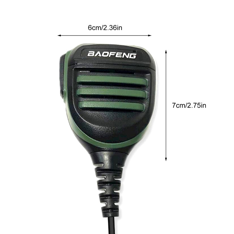 Baofeng اسلكية تخاطب اليد ميكروفون سماعات راديو صغيرة تعمل لاسلكيًا Mic PTT لجهاز لاسلكي BF-888S UV-5R المحمولة راديو هام