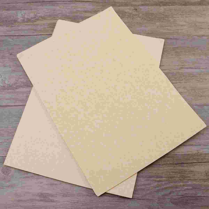 Folhas de papel pergaminho marrom claro, papel retro para certificado e certificado, 90g, A4, 50pcs