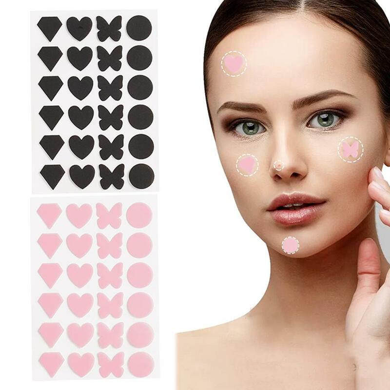 Parche de granos de acné para el cuidado de la piel, adhesivo Invisible para el cuidado de la cara, curativo profesional, cubre manchas, 24 piezas, 2 tamaños
