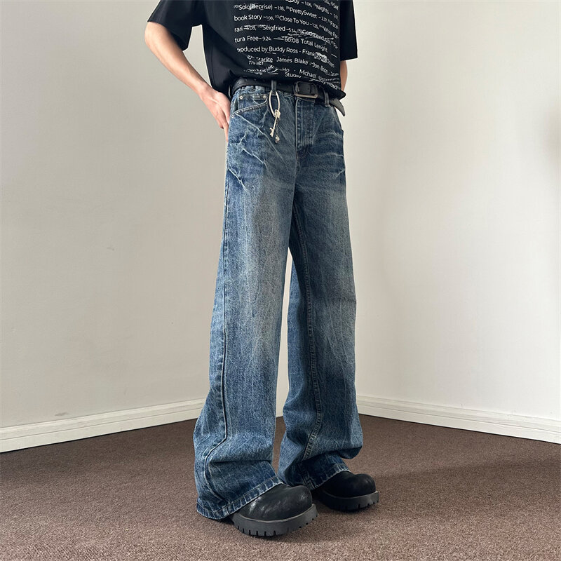 2024 Amerikaanse High Street Trend Broek Casual Losse Wash Street Gescheurde Jeans
