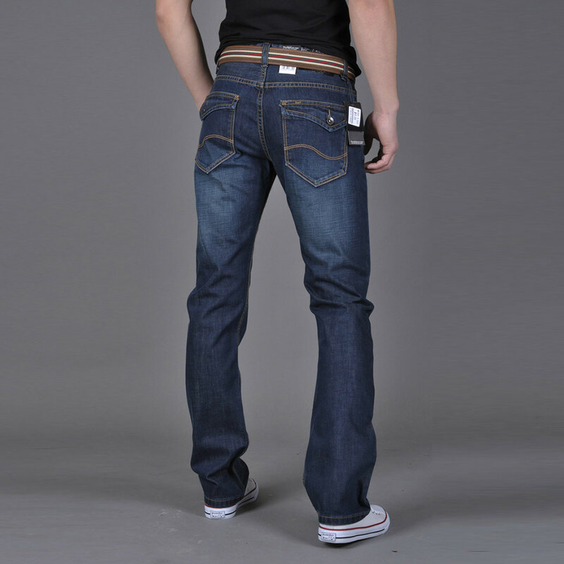 2024 nowa męska Stretch Hip Hop luźna dżinsy wersja z prostymi nogawkami modne spodnie dżinsowe spodnie w stylu Vintage dla mężczyzn