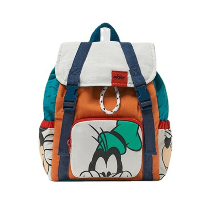 Холщовый школьный ранец для женщин, модный вместительный рюкзак для девочек с героями мультфильмов Диснея, Микки Маус