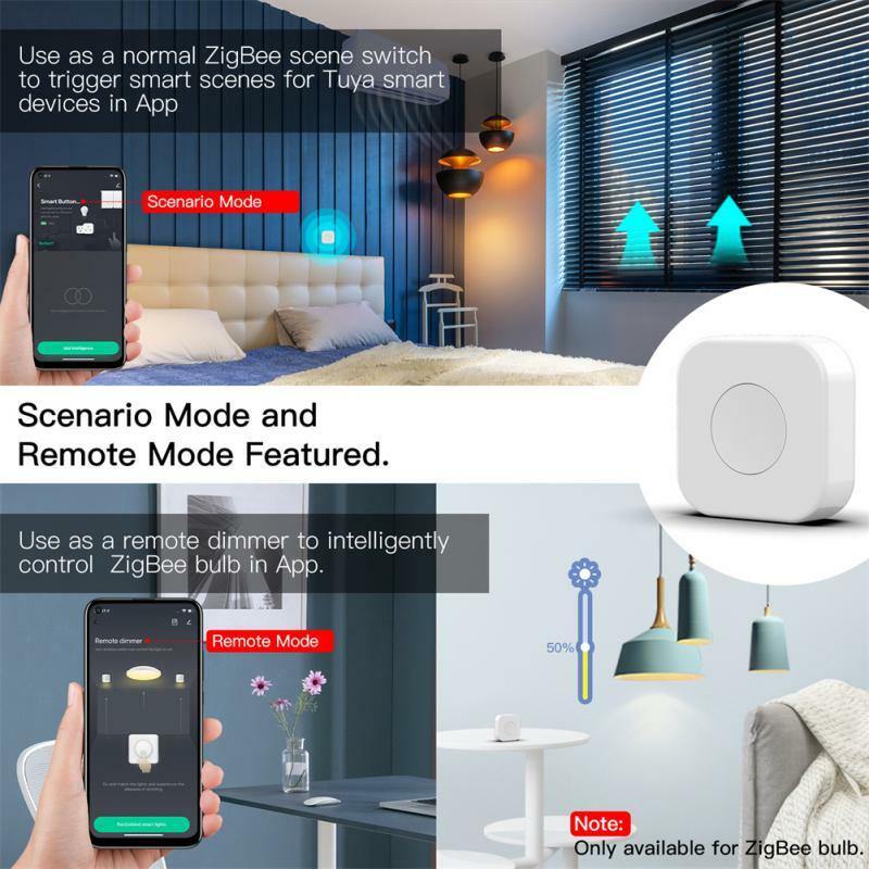 /7pcs tuya drahtloser Mini-Schalter Smart Scene Switch eine Taste Steuer taste Smart Remote Control Home Automation