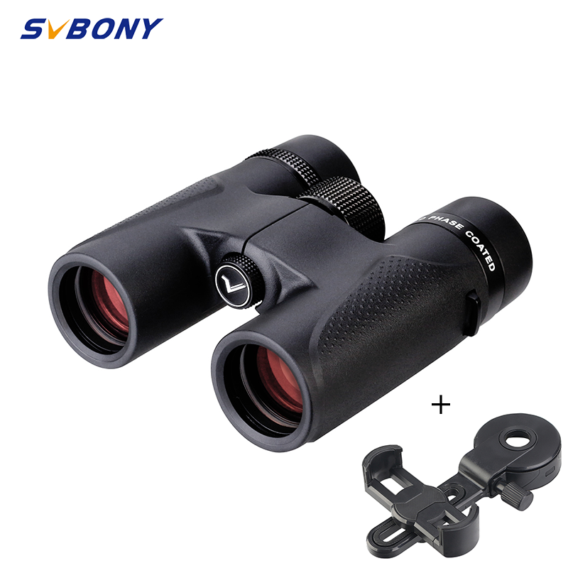 SVBONY SV202 teropong + adaptor untuk menonton burung, melihat bintang, berkemah, perjalanan, astronomi 8X32/8x4 2/10X50/10x42 ED