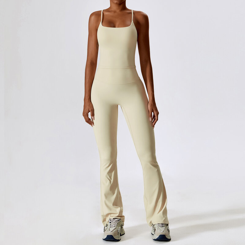 Setelan Yoga 2 potong pakaian olahraga wanita tanpa kelim, setelan atletik pakaian olahraga Legging Gym, Bra Crop Top lengan panjang