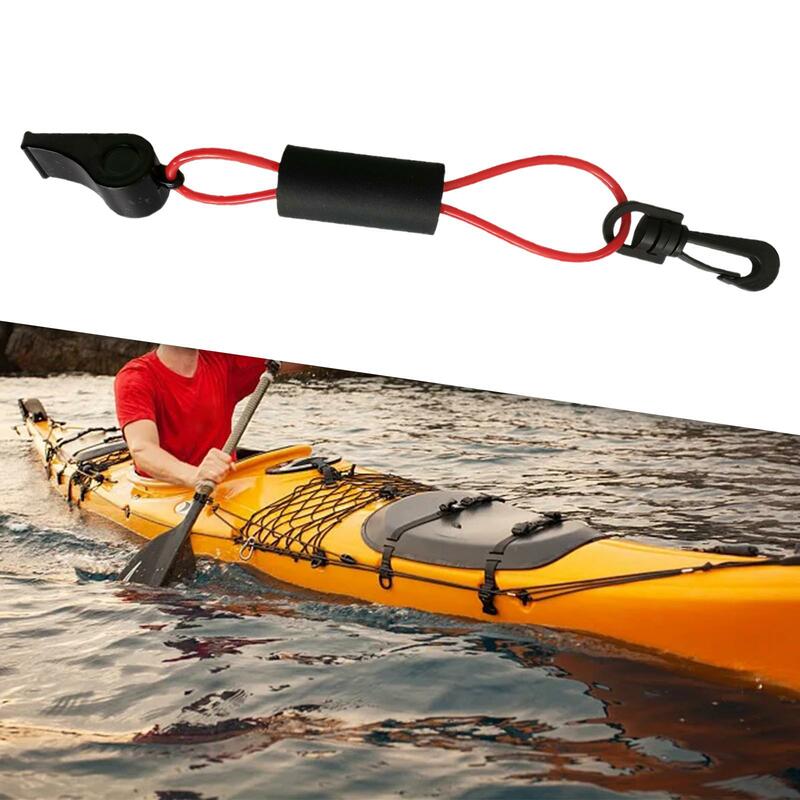 Marine Sailboat Whistle with Lanyard Floating Whistle Red and Black Color Accessories for Boating Swimming Lightweight