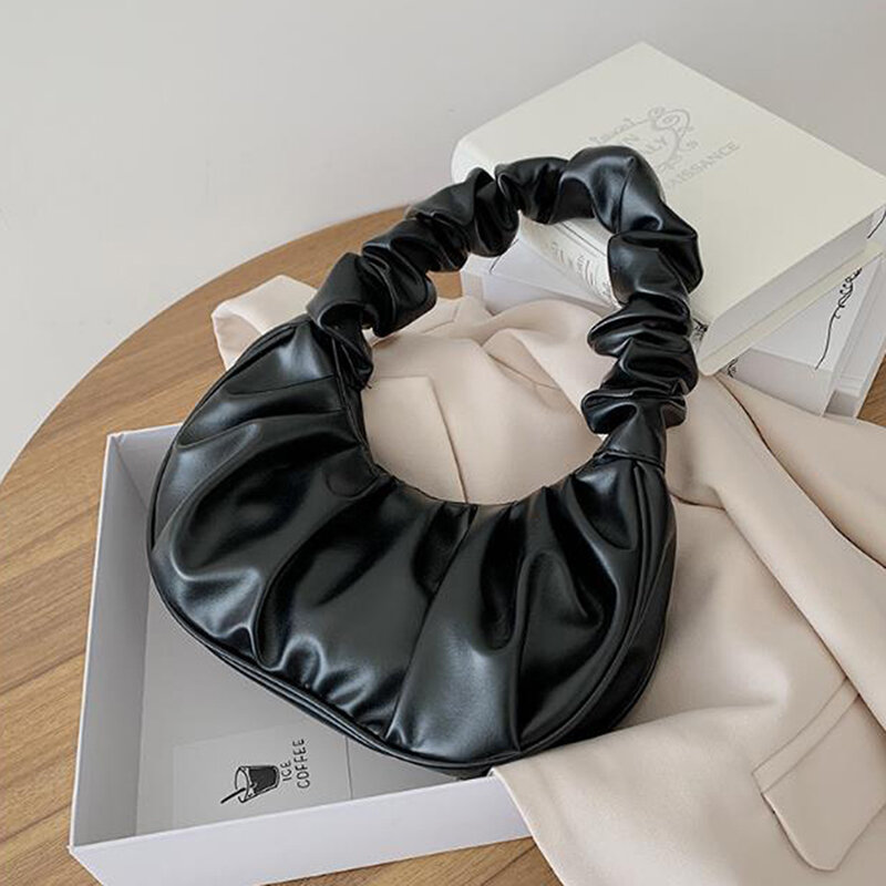 Женская сумка 2022, трендовые сумки для женщин, сумочки из искусственной кожи в форме облака, Повседневная сумка для подмышек, сумки на плечо д...
