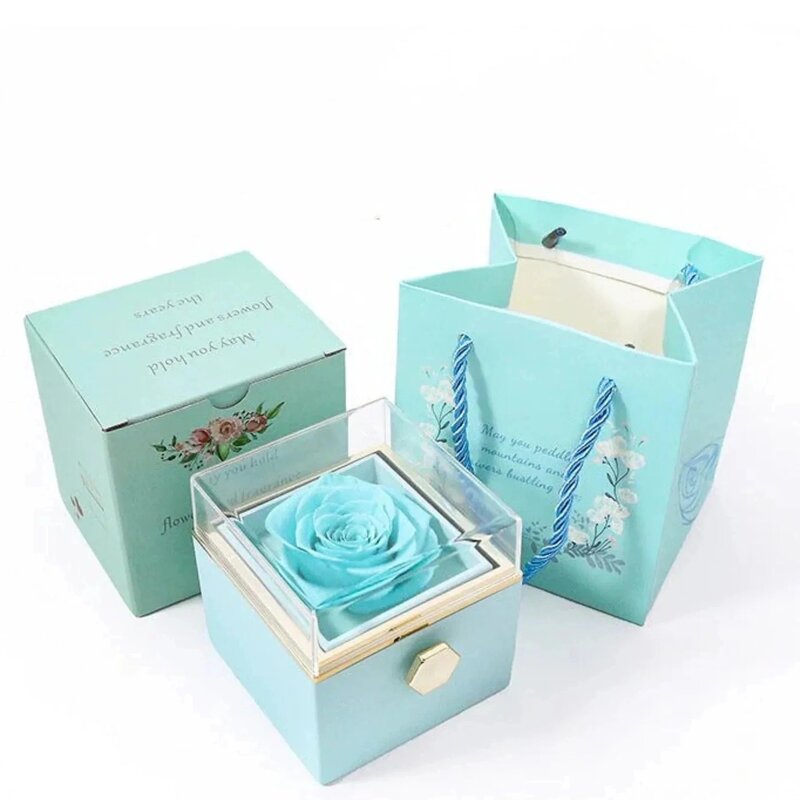 กล่องของขวัญดอกกุหลาบทำจากโฟมหมุนได้
