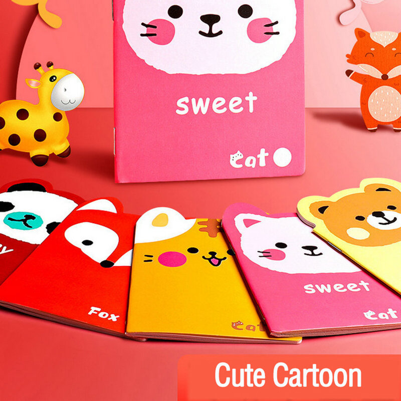 20pcs Cartoon Cute Small Book Mini Pocket Notebook Portable Diary Note Children's Small Prize Booklet