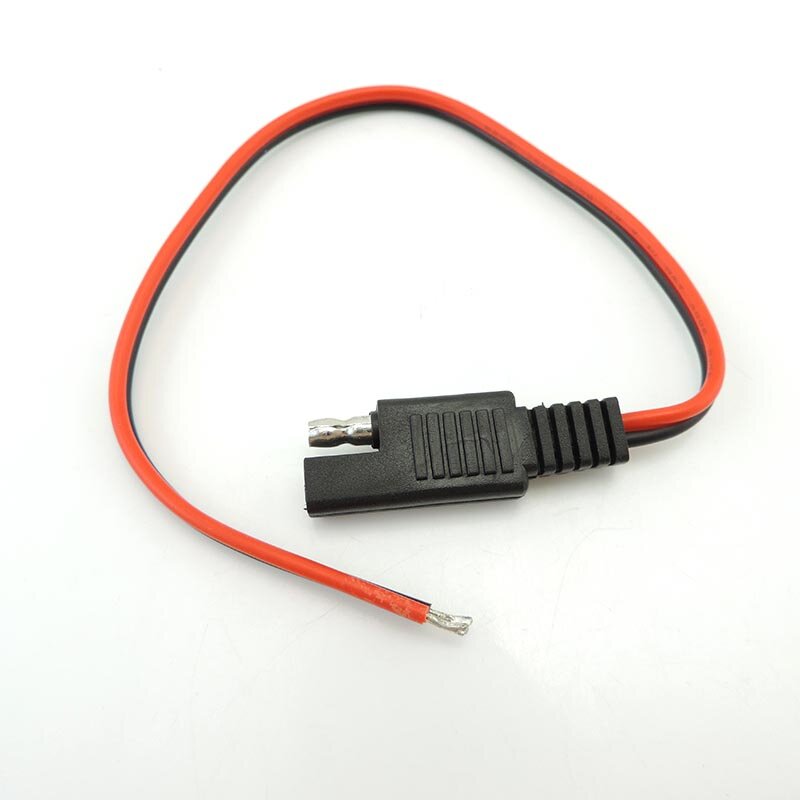 2 stücke diy weiblich sae draht 10a power automotive verlängerung kabel 30cm 18awg 2pin mit sae stecker kabel 30cm