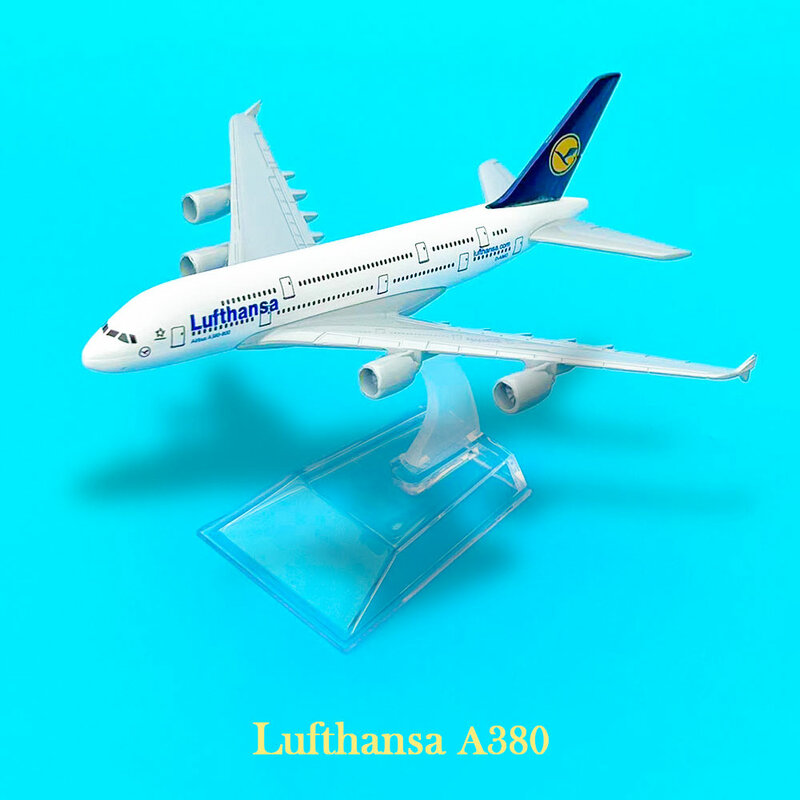 Scale 1:400 LUFTHANSA A380 Airlines Boeing Aircraft Model - Ideal Addition to any Diecast Aircraft Collection