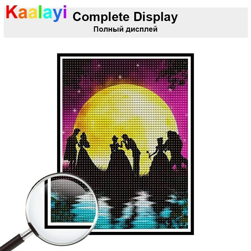 DIY Disney Mickey Mouse Princess Diamond Painting Refraction Mosaic Moon Embroidery Cross Stitch Kit Lion King Gift For Children