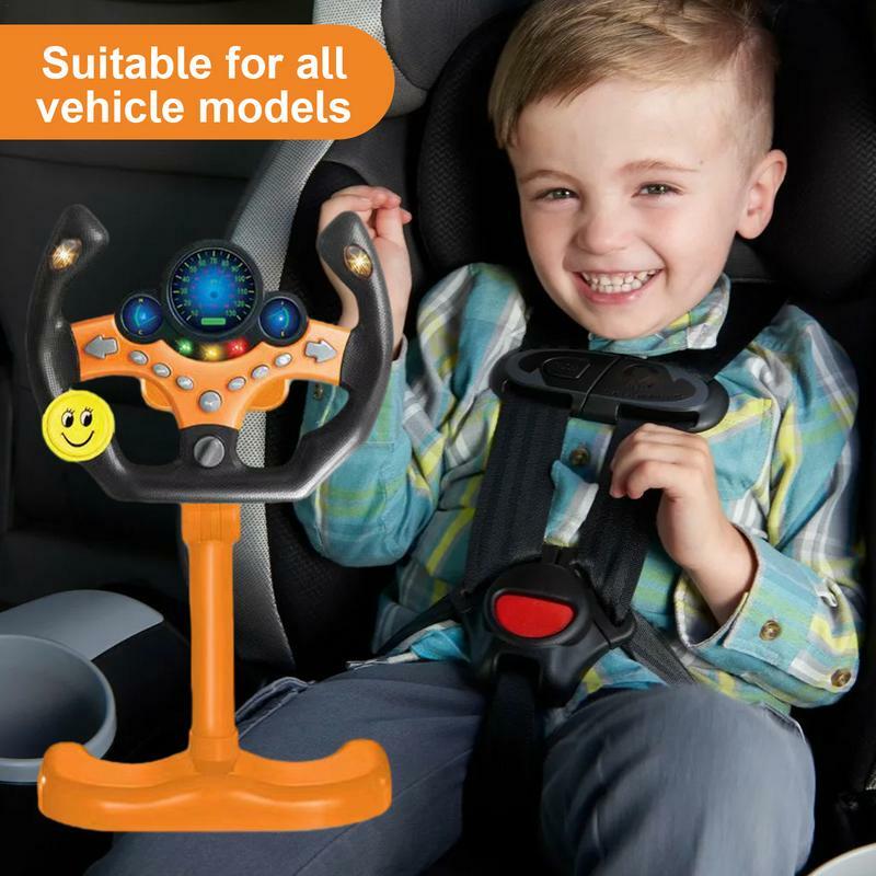 Simulated Driving Toy Infant Shining Simulation Steering Wheel Toys Musical Educational  Electronic Stroller Driving Vocal Toys