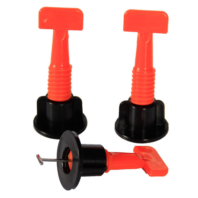 Reusable Tile Leveling System Clips for Tile Laying Flat Ceramic Floor Wall Construction Tools Tile Spacers Leveling System