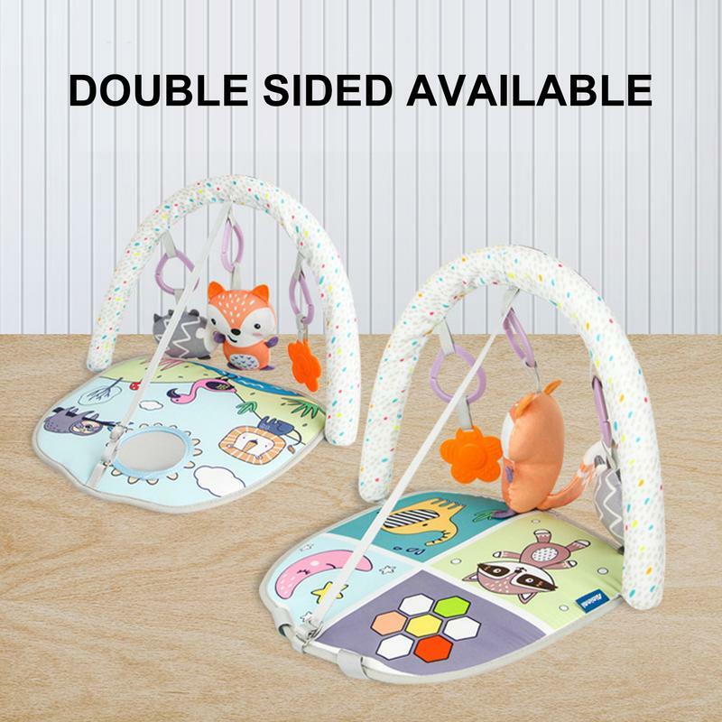 Activity Mats For Baby Sensory Activity Gym Rack Toy For Infants Baby Fitness Playmat With 3 Activity Sensory Toys Educational