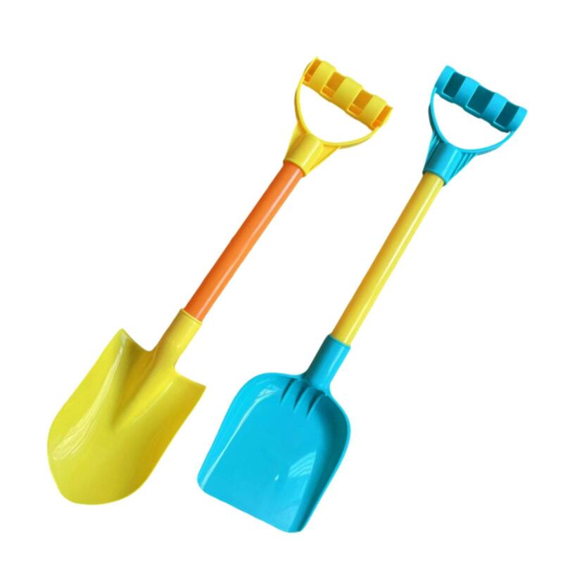 2x Sand Shovels Toys Travel Sandbox Toy Outdoor Toys Sturdy Snow Scoops for Girls Boys Kids Children Toddlers Birthday Gifts