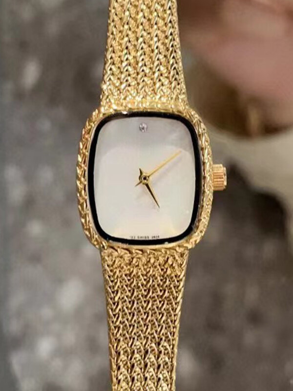 Designer 316 steel case with strap one color contrast Friticodial quartz watch 2024 Women's new watch fashion luxury watch