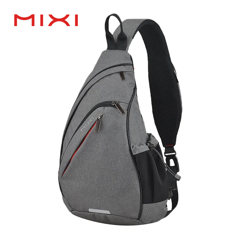 Mixi 특허 디자인 남성 패션 배낭 원 숄더 슬링 가방, 크로스 바디 책가방 600D 폴리 에스테르 밀도 캔버스 방수