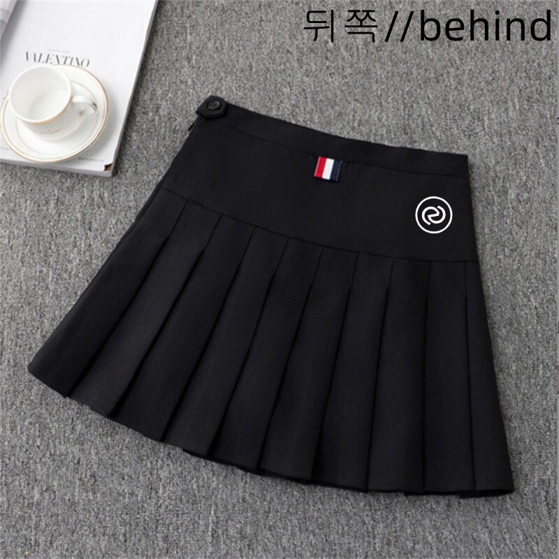 Mini jupe de golf taille moyenne pour femme, jupe de tennis anti-exposition pour femme, jupe plissée de sport mince pour femme, jupe courte élégante