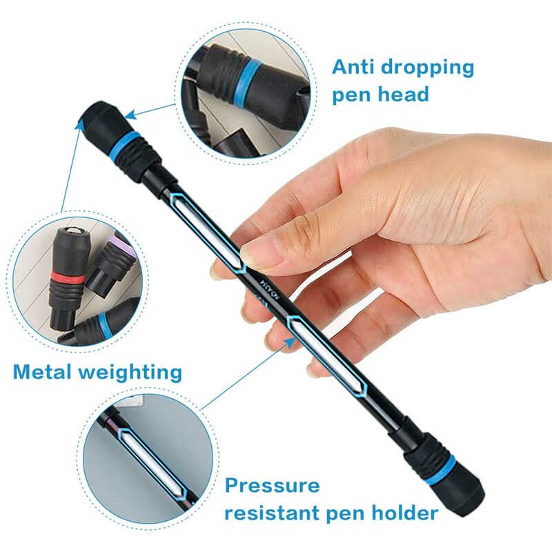 Kreatywna długopis obrotowy dekompresyjna obracająca się przędzarka dla dorosłych antystresowa antystresowa antypoślizgowa zabawki typu Fidget biurowa