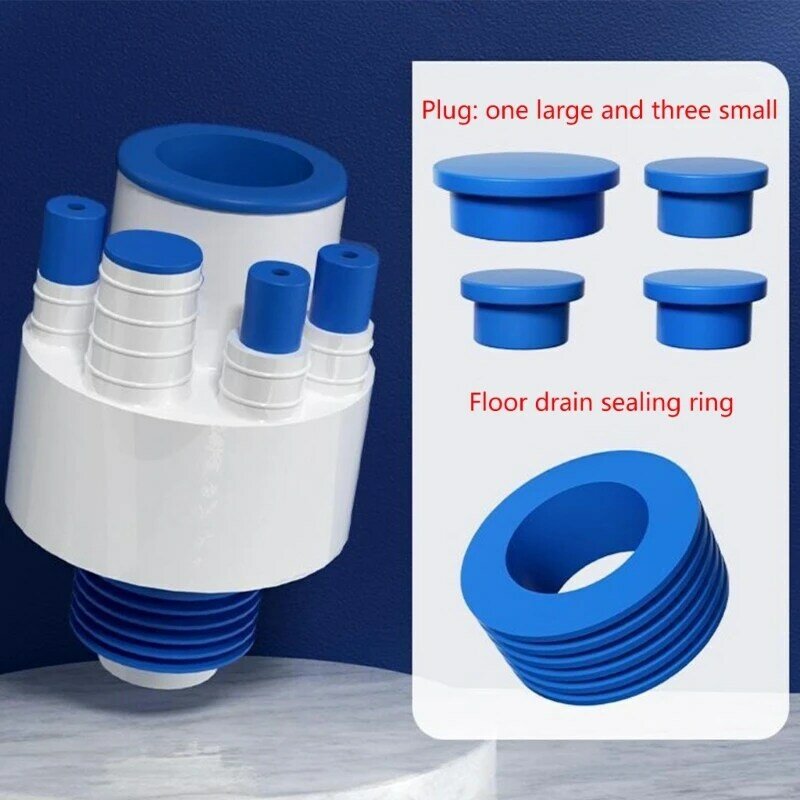Kitchen 40/50/75 Sewer Pipe of Three-in-One Sink Pre-Filtering Tees Joint Water Purifier Drain Pipe Anti-odor Drain Pipe