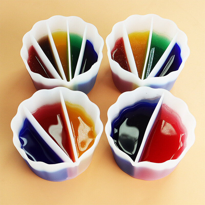 Diy Siliconen Distributie Cup Sieraden Maken Ambachtelijke Tool Vloeibaar Pigment Hars Kleur Mengcontainers Handgemaakte Benodigdheden 2-5 Gaten