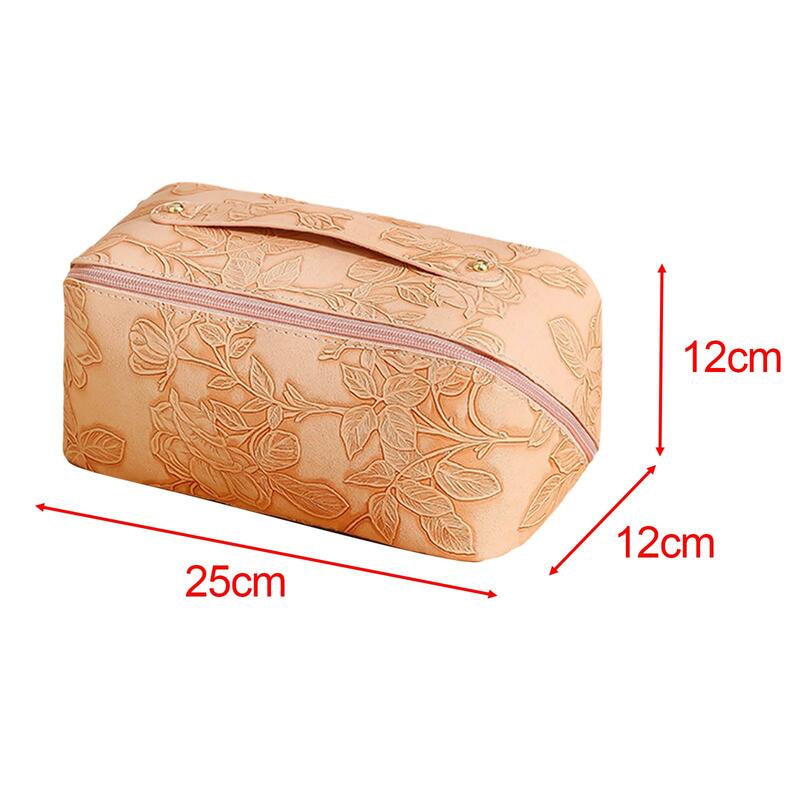Multifunctional Storage Makeup Bag Travel Essentials Oil Case Portable Lightweight for Bedroom Bathroom Office Camping Travel