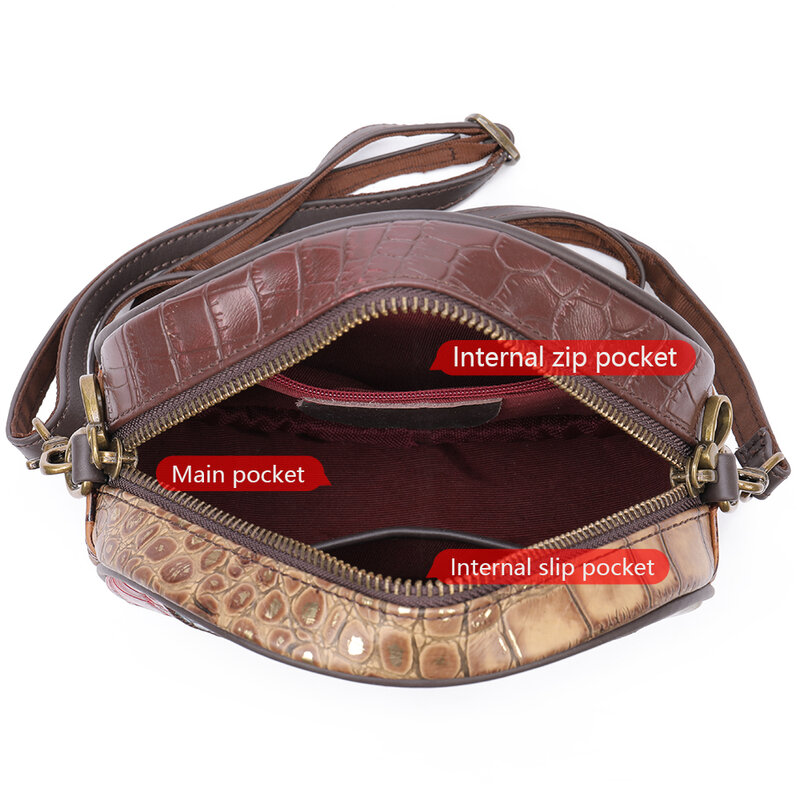 Женская сумка-Кроссбоди из натуральной кожи, разных цветов
