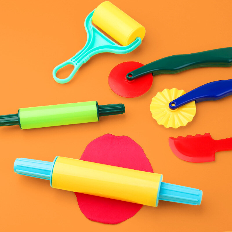 6 szt. Nowe kreatywne narzędzia plasteliny 3D zestaw kolorowego modelina modelu zabawki gliniane formy luksusowy zestaw