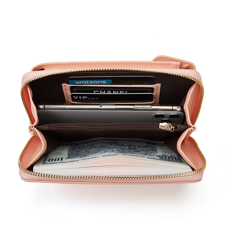 Женская Компактная сумка, женская сумка через плечо, кошелек для монет в стиле ретро, держатель для карт, сумка на молнии, карман с клапаном для мобильного телефона