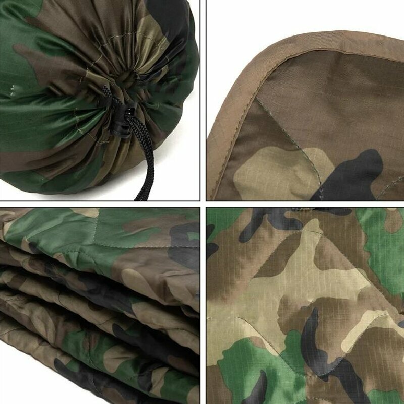 Outdoor camping and hiking portable waterproof ultra light warm and multifunctional can be used as a blanket cloak and blanket