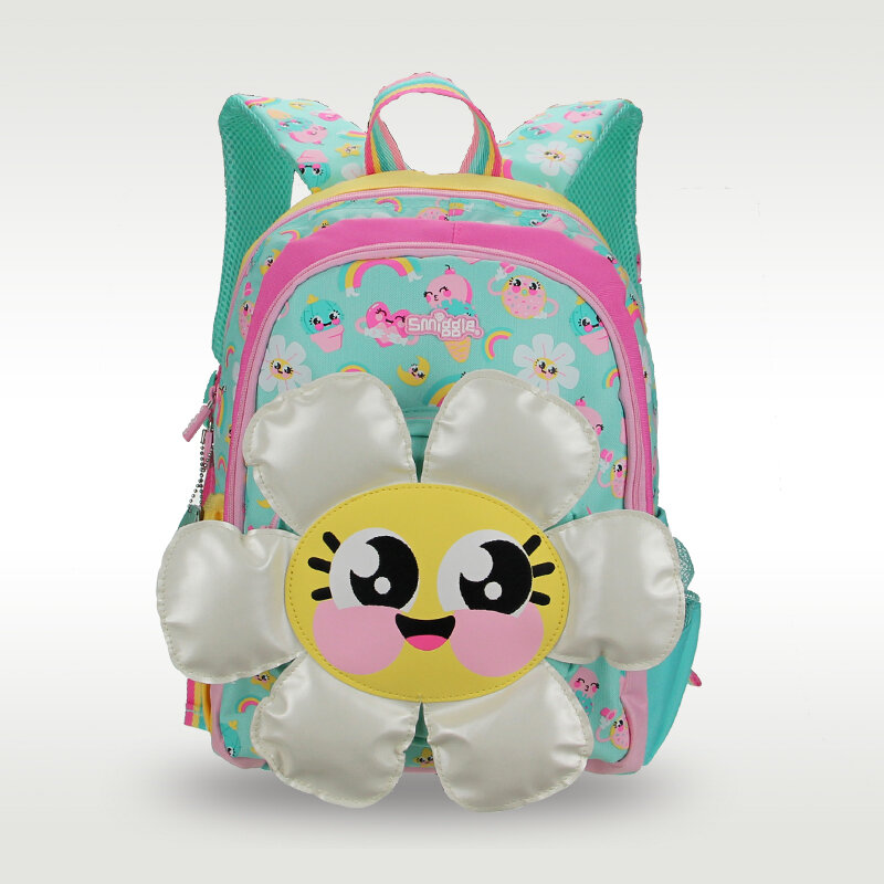 Австралийский оригинальный Лидер продаж, детская школьная сумка Smiggle, Высококачественная Милая подсолнухая сумка для девочек, приблизительно 14 дюймов