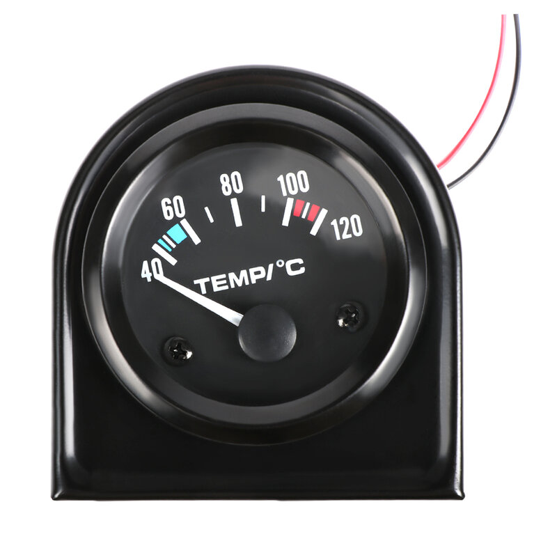 2" 52mm Electric Water Temperature Gauge 40-120℃ Temperature Meter Thermometer Sensor Oil Temp Gauge Auto Meter