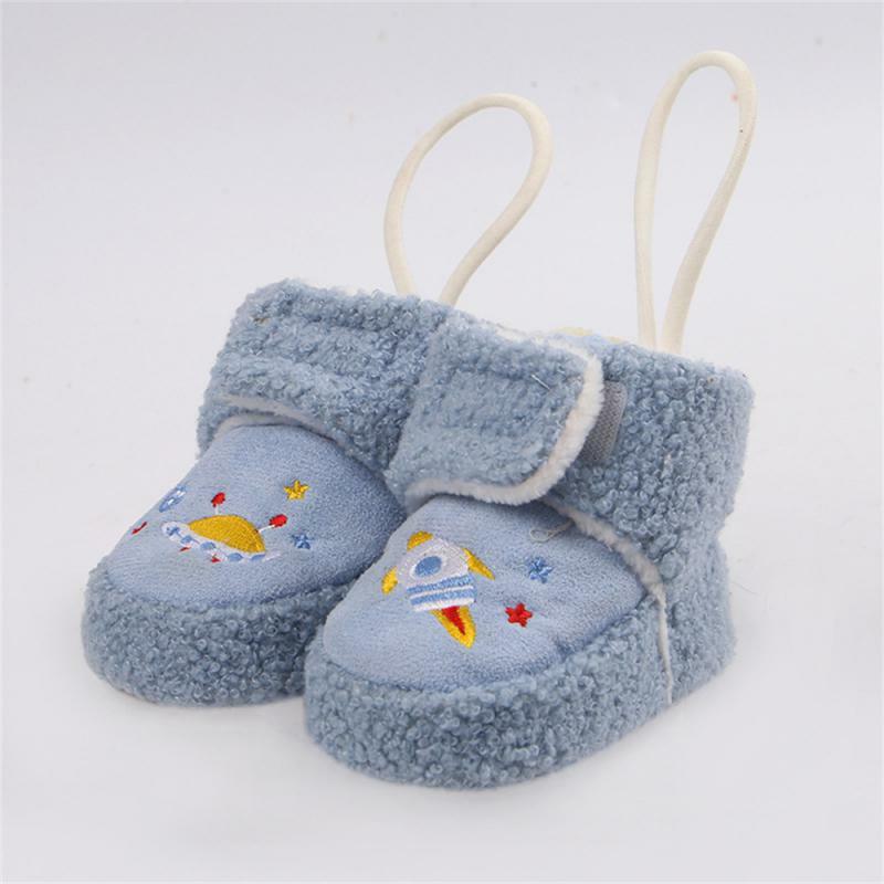 Warm Snow Boots Comfortable Baby Winter Shoes Infant Category A Good Wrapping Thicken Baby Snow Boots Soft Fleece Shoes Stable